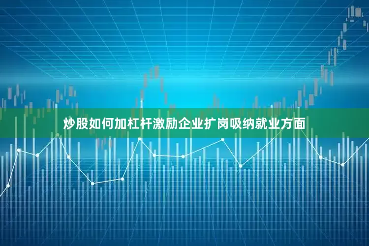 炒股如何加杠杆激励企业扩岗吸纳就业方面